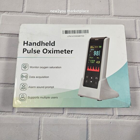 Handheld Pulse Oximeter Fingertip Blood Oxygen SpO2 Heart Rate Monitor - Picture 1 of 12